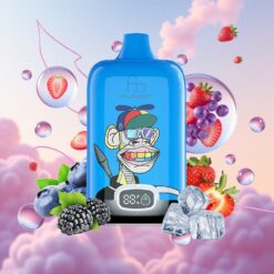 Fumot Tornado 12000 Puffs Aardbei Druif Disposable Mesh Coil Type-C 20ml