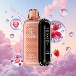 Fumot Tornado 20000 Puffs Aardbei Framboos Kers IJs Dubbele Mesh-spoel 20ml 850mAh