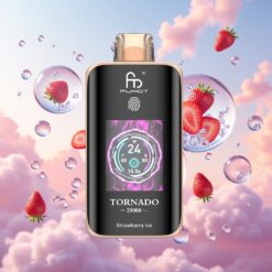 Fumot Tornado 25000 Puffs Aardbei IJs HD Scherm 700mAh 20ml Type-C