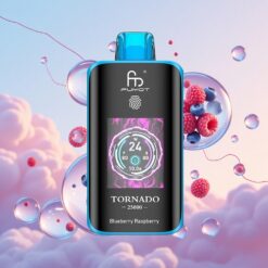 Fumot Tornado 25000 Puffs Blauwe Bes Framboos HD Scherm Type-C 20ml