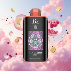 Fumot Tornado 25000 Puffs Roze Limonade HD Scherm 20ml 700mAh Type-C