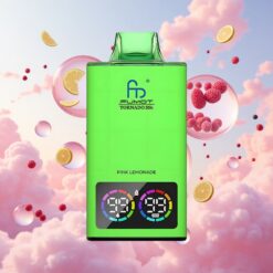 Fumot Tornado 35000 Wegwerp Vape Roze Citroen Dubbele Mesh-spoel RGB 15ml
